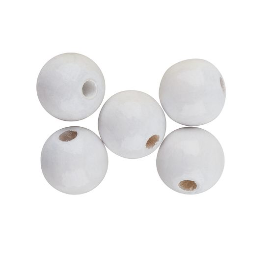 Wooden beads, Ø 10 mm, approx. 50 pieces