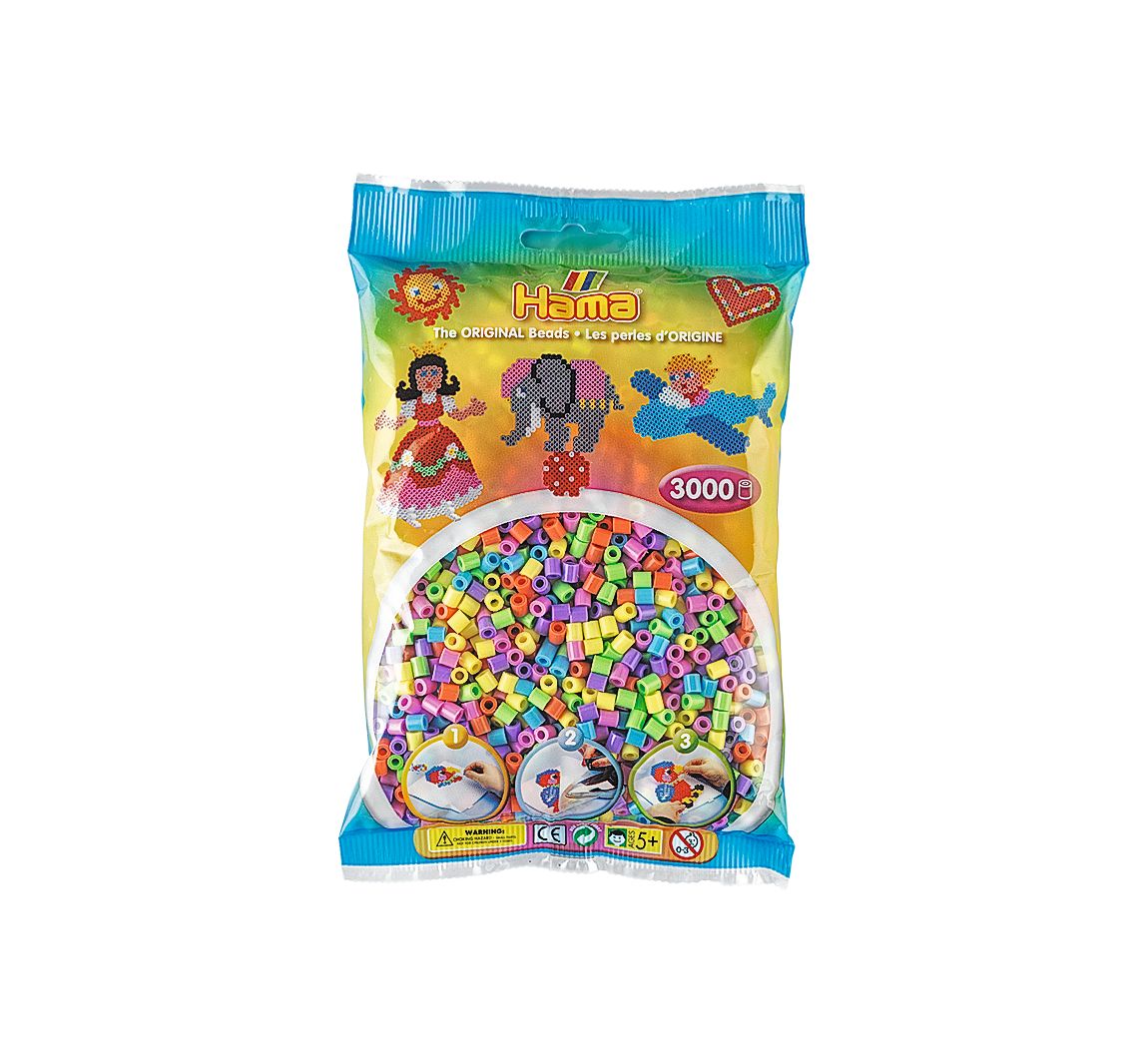 Hama Strijkkralen 3000 Stuks Pastel