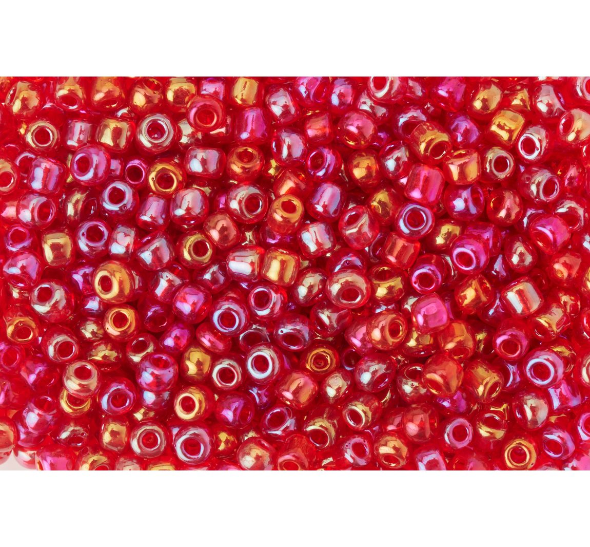 Rocailles "Rainbow" - Rood