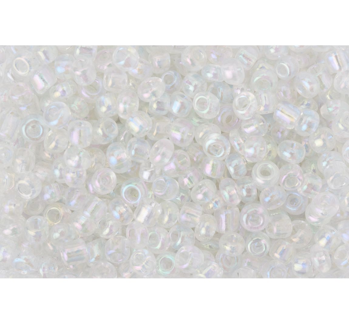 Rocailles "Rainbow" - Zilver-Transparant