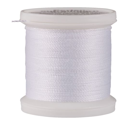 Pearl stringing yarn, Ø 0.5 mm, white