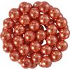 Glazen waskralen, Ø 6 mm, 55 stuks donkeroranje