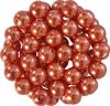 Glass wax beads, Ø 6 mm, 55 pieces
