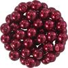 Glazen waskralen, Ø 6 mm, 55 stuks Donderrood