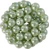 Glass wax beads, Ø 6 mm, 55 pieces