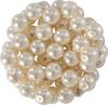 Glass wax beads, Ø 6 mm, 55 pieces