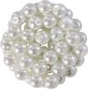 Glass wax beads, Ø 6 mm, 55 pieces