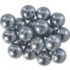 Glass wax beads, Ø 10 mm, 20 pieces Dark grey