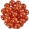 Glazen waskralen, Ø 8mm, 25st., goudgeel (lichtoranje) donkeroranje