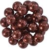 Glazen waskralen, Ø 8mm, 25st., goudgeel (lichtoranje) Chocoladebruin