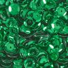 Pailletten gewelfd, metallic Groen-Metallic