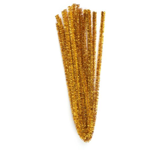 VBS Chenille wire "Gold", 8 mm, 50 cm, 10 pieces