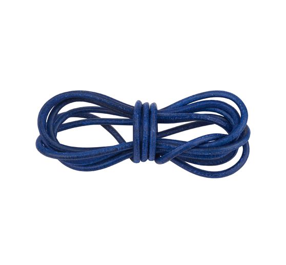 Leather strap round, Ø 1 mm