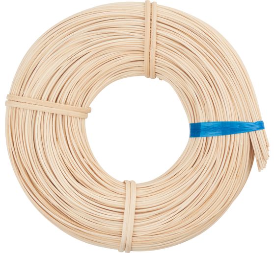 VBS Rotan natuurlijk, blauw lint, Ø 2,5 mm