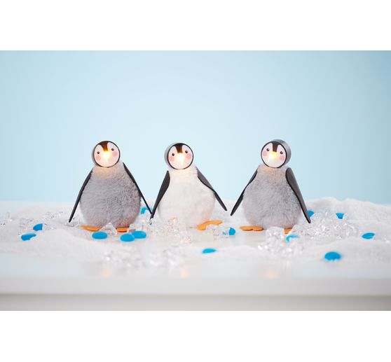 VBS LED tea lights, 4 pcs., with timer