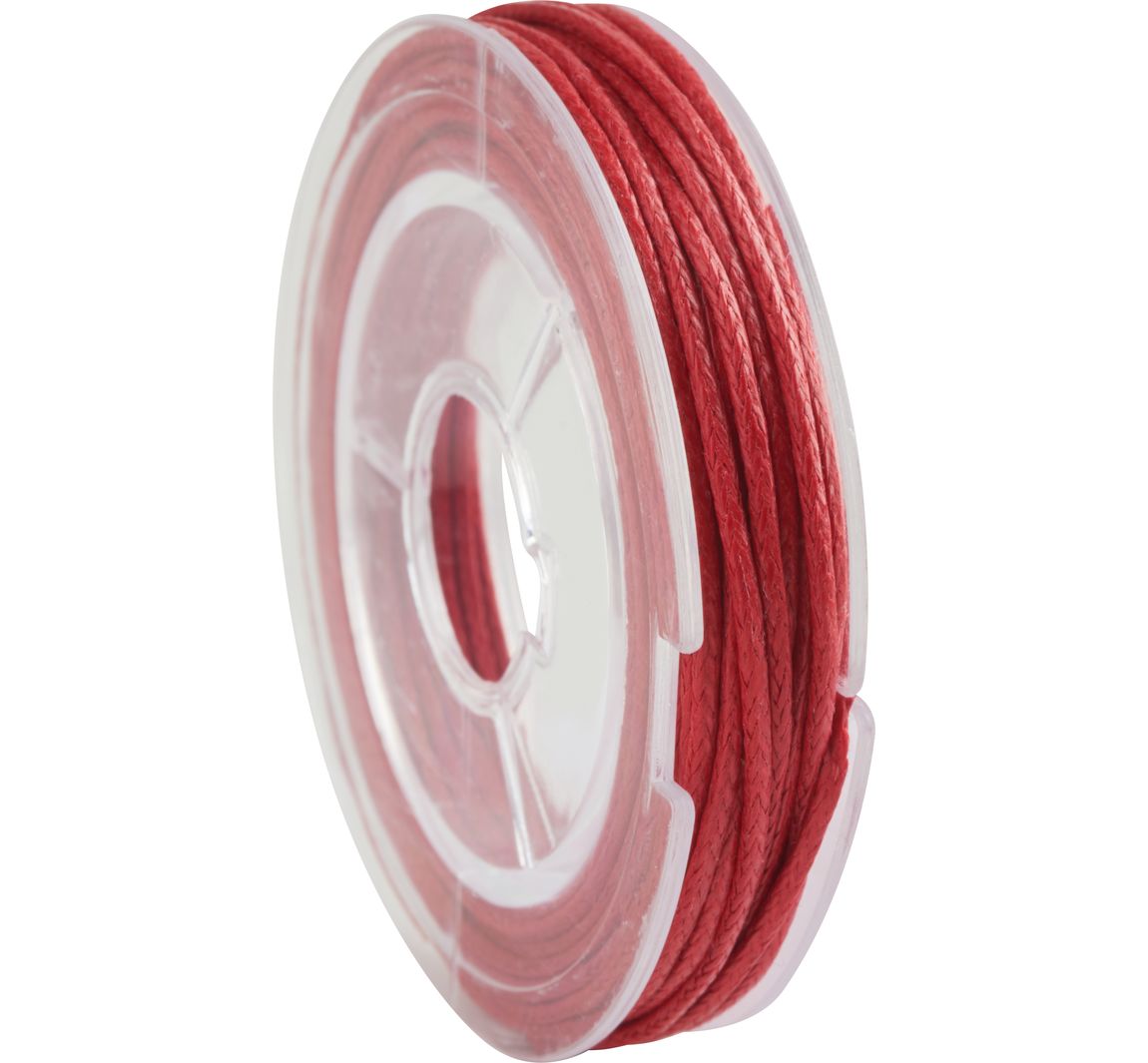 Juwelenkoord, 5 m x 1 mm - Rood