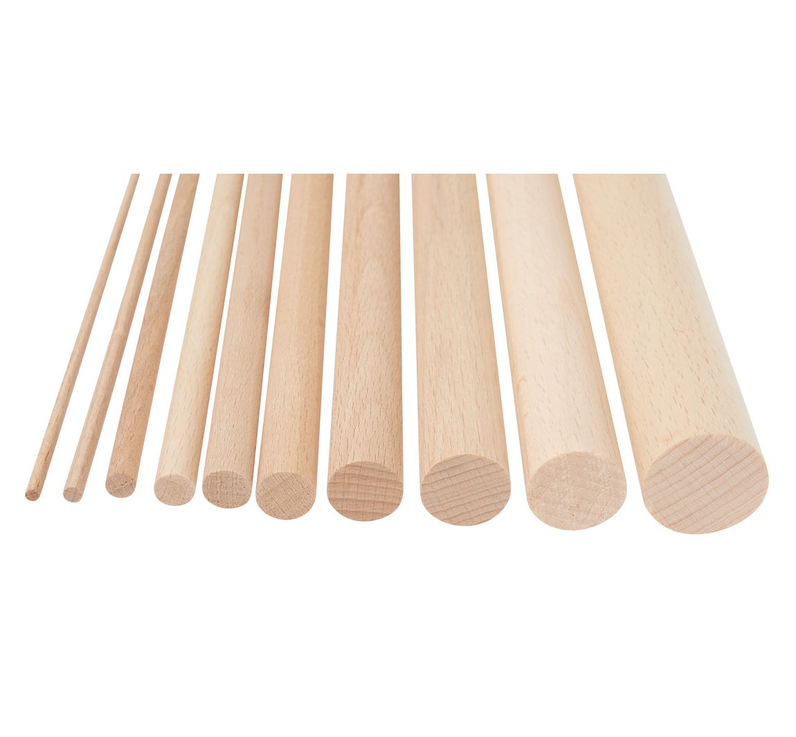 Beuken ronde stok - Ø 12 mm