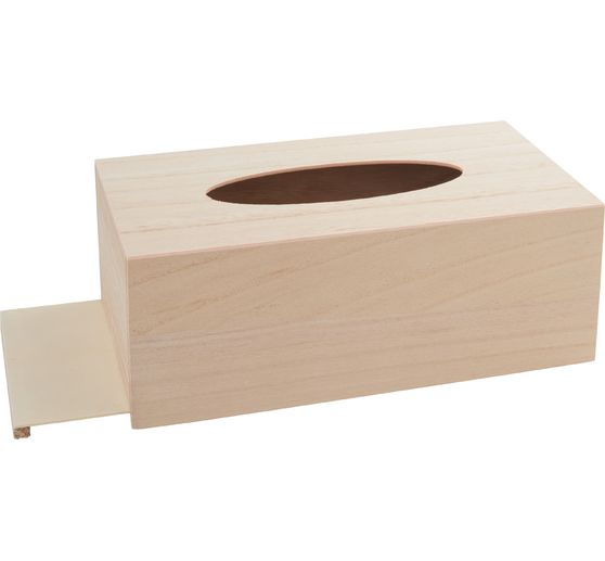 VBS Cosmetic tissue box "Rectangular", with oval opening