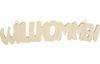 VBS Houten letters "Willkommen"