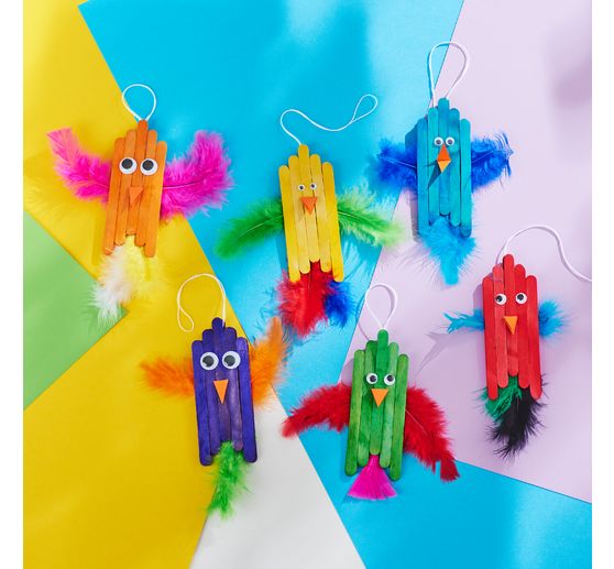 VBS Houten spatels & ronde stokjes "Mega Set", 300 onderdelen