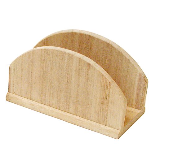 VBS napkin holder, wood