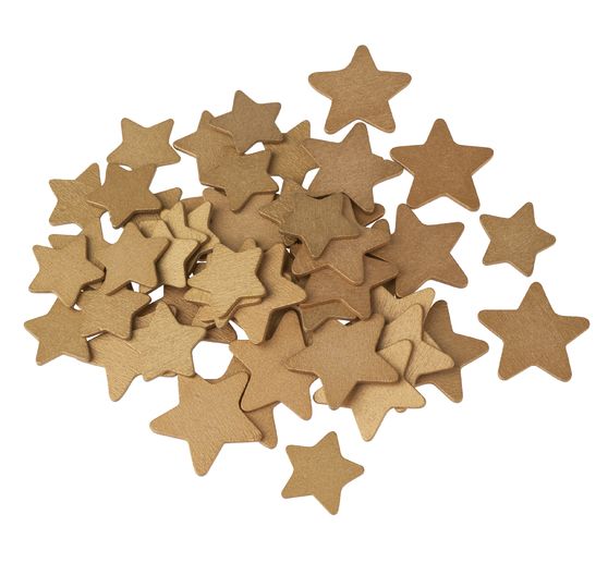 VBS wood scatter decoration "Gold star"