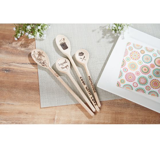 Houten lepel, rond, 20cm