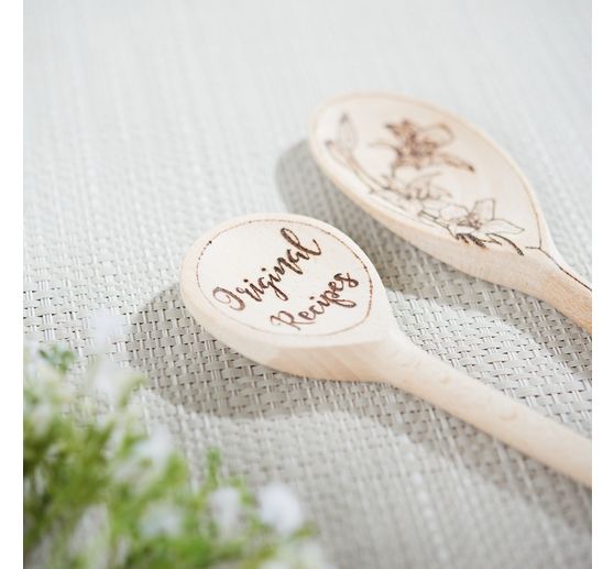 Houten lepel, rond, 20cm