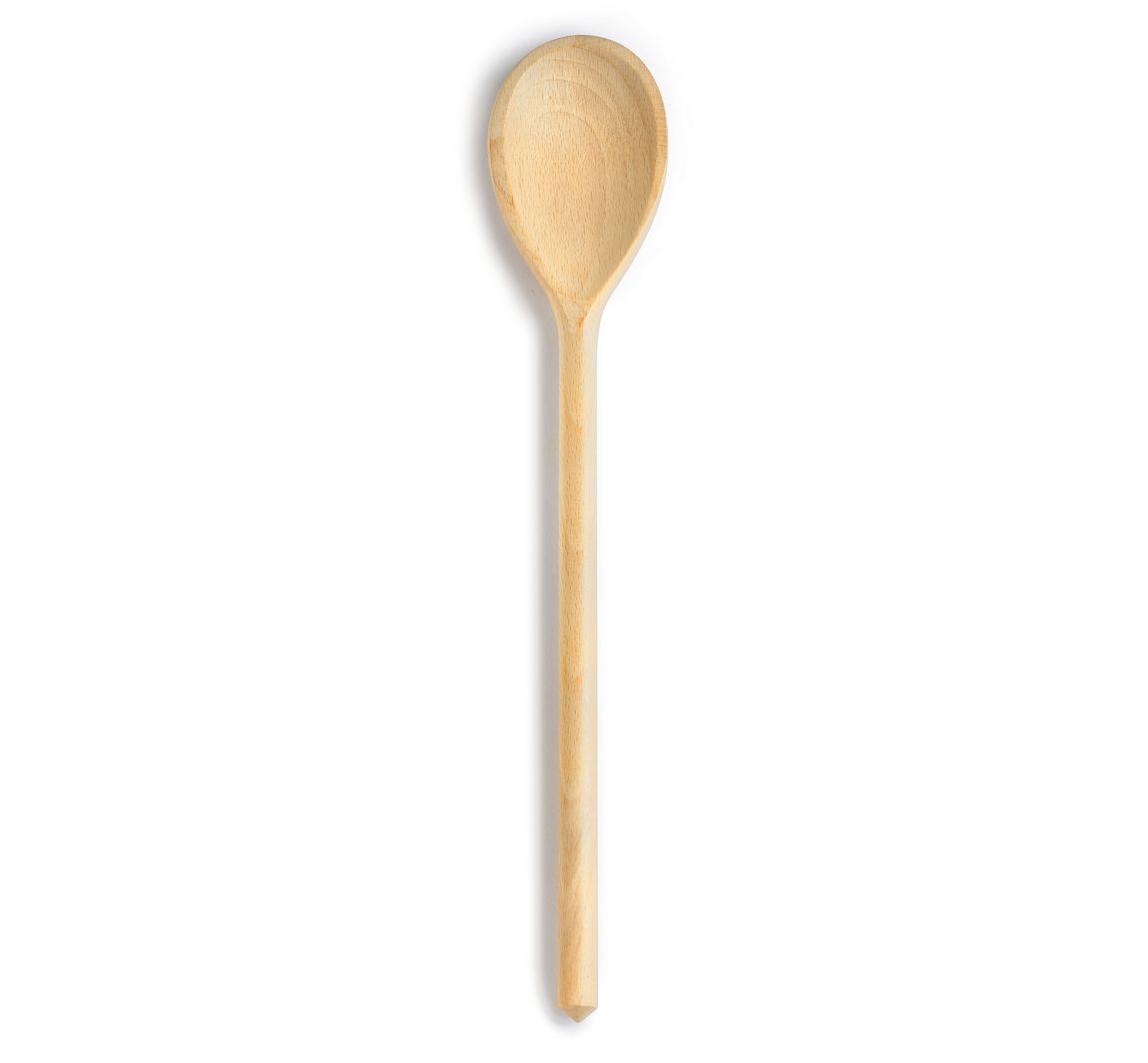 Houten lepel, rond, 20cm - Ovaal, ca. 30 cm