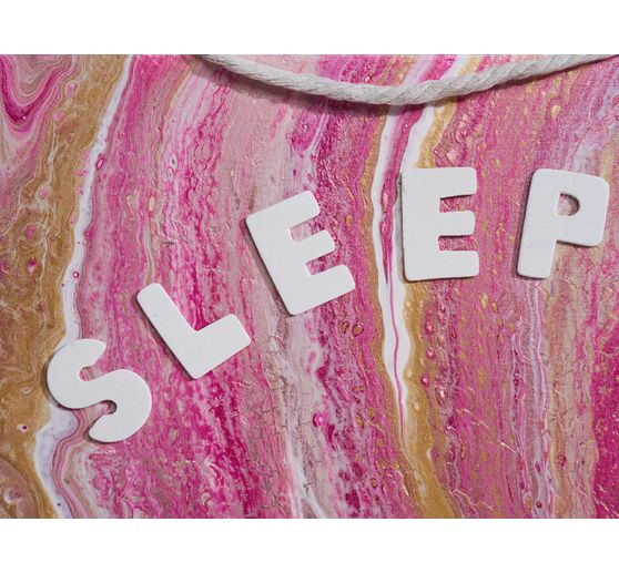 VBS Wooden letter set "Assorted - White", 156 pieces