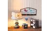 Small cabinet with 4 compartments, round