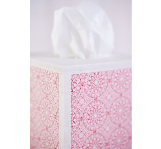 VBS Cosmetische tissue doos "Vierkant", met ronde opening