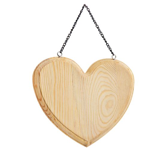 VBS Decorative sign "Heart", wood
