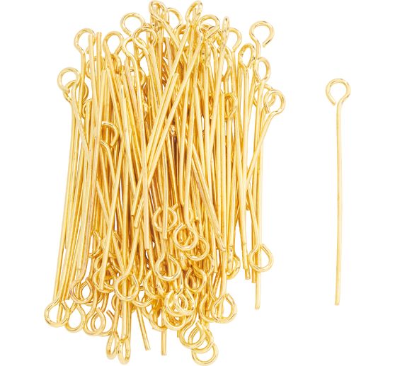 Chain pins, with one eyelet, 100pcs., 32mm