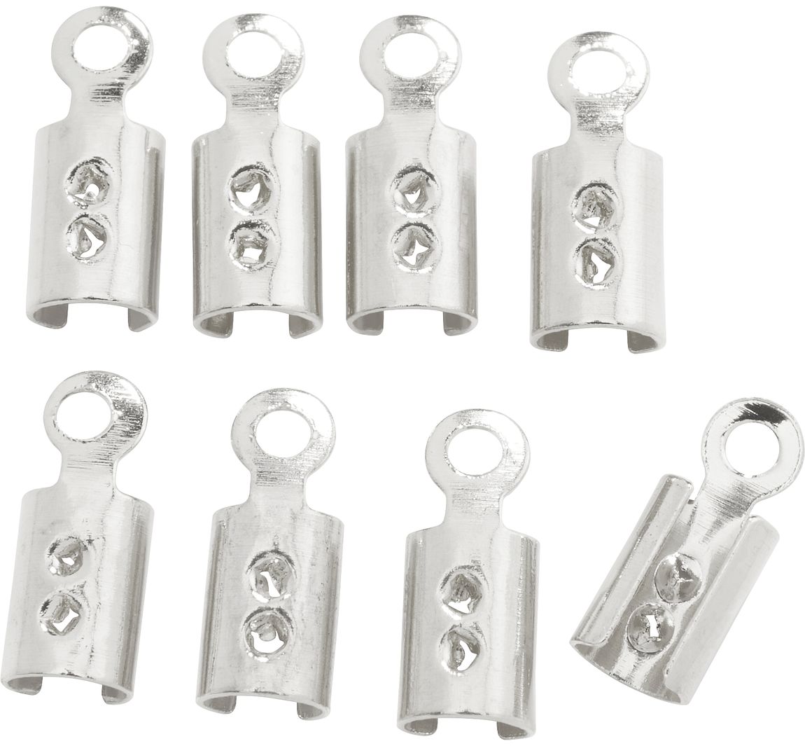 Verbindingsdop, 8x3mm, 8 stuks - verzilverd
