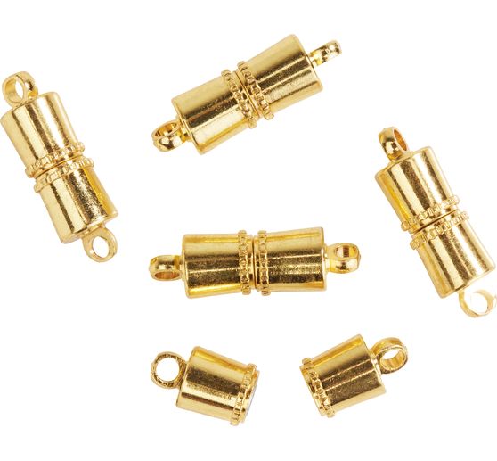 Magnetic clasp "Line", 5 pieces, gold plated