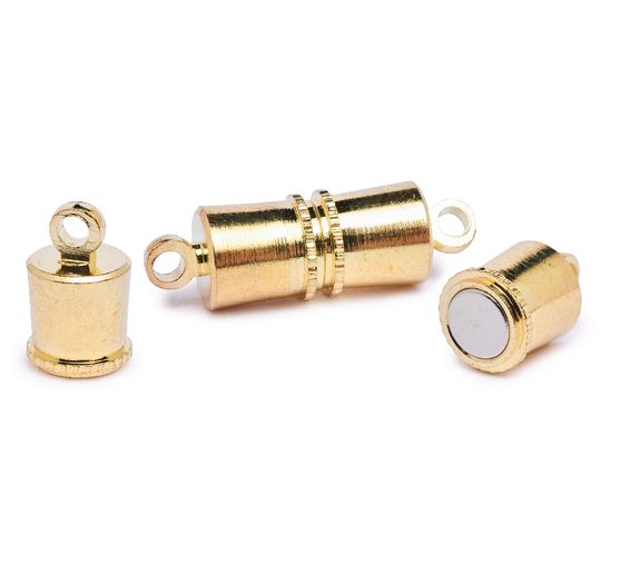 Magnetic clasp "Line", 5 pieces, gold plated