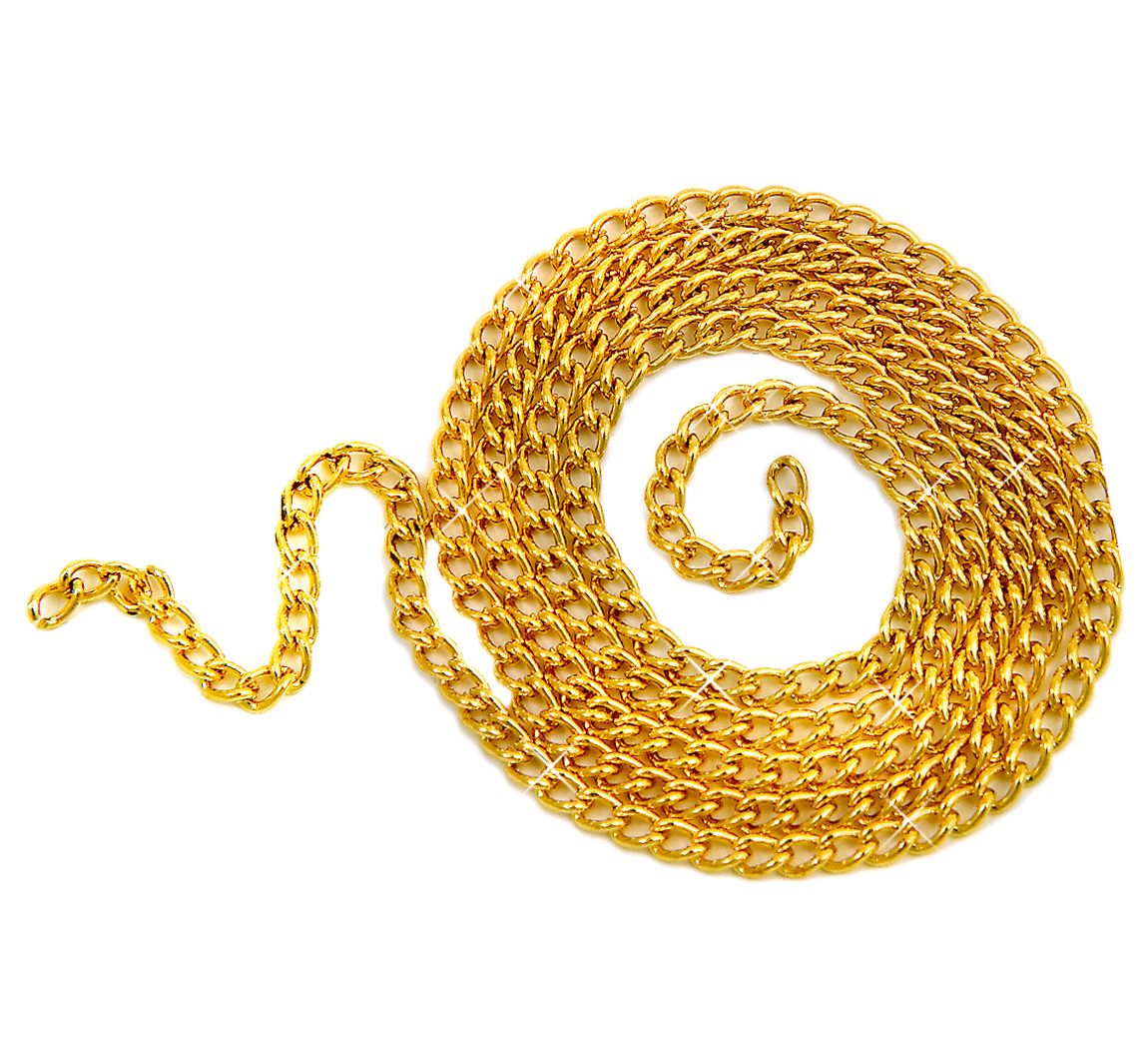 Ankerketting, 3,2 mm - verguld