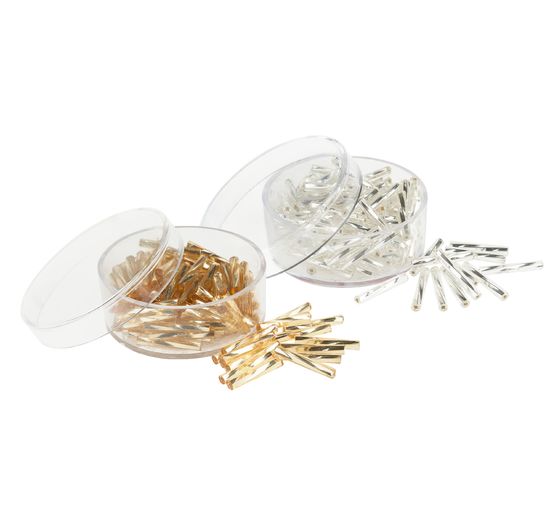 Glass pins twisted, 15 mm
