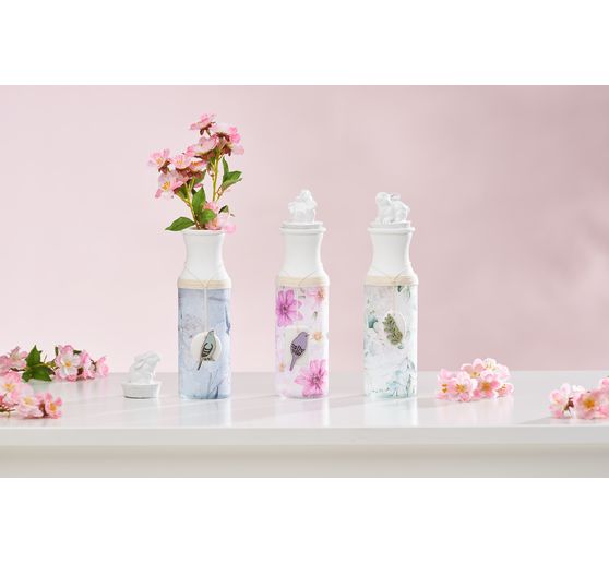 VBS Glass bottles "Milk", set of 3