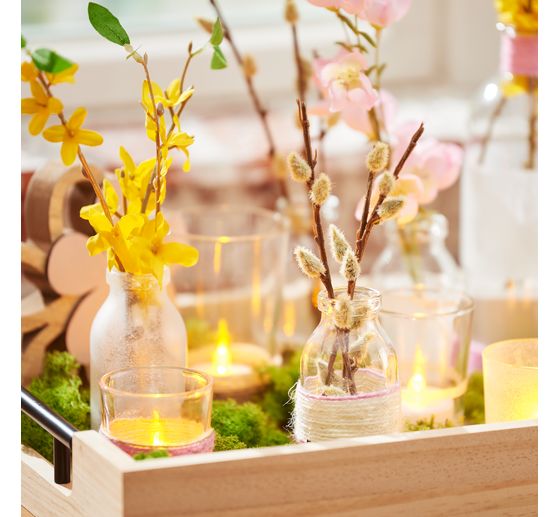 VBS LED tea lights, 4 pcs., with timer