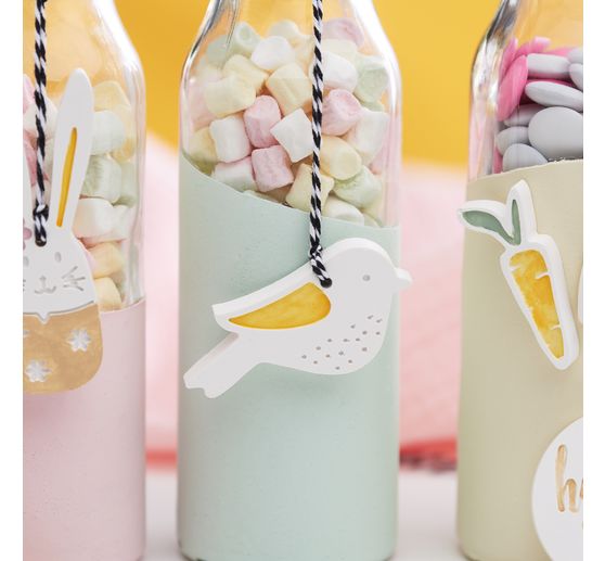 VBS Glass bottles "Milk", set of 3
