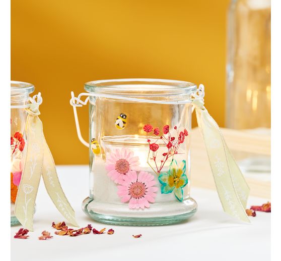 Bedrukt lint "Bloemen"