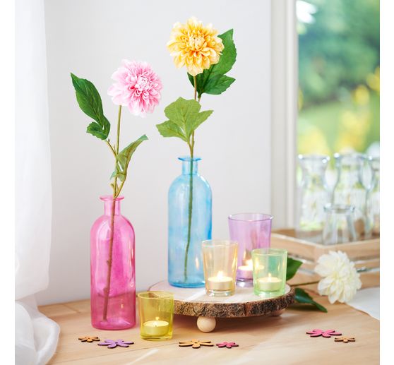 Houten decoratief paneel met schors, op poten, naturel