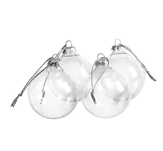 VBS Glass balls, Ø 6 cm, 4 pieces