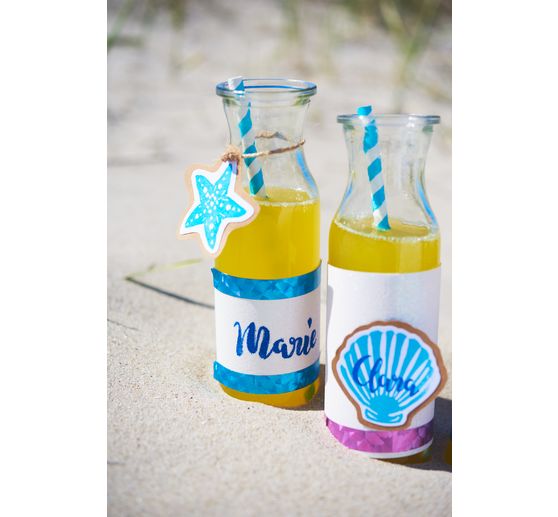 VBS Glass bottles "Milk", set of 3