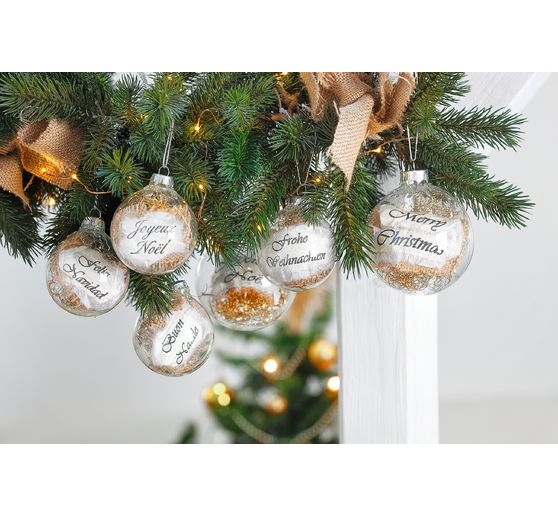VBS Glazen ballen, Ø 8 cm, 2 stuks