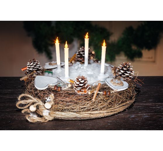VBS LED kerstboomkaars met clip, 2 stuks