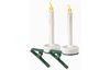 VBS LED Christmas tree candle with clip, 2 pieces