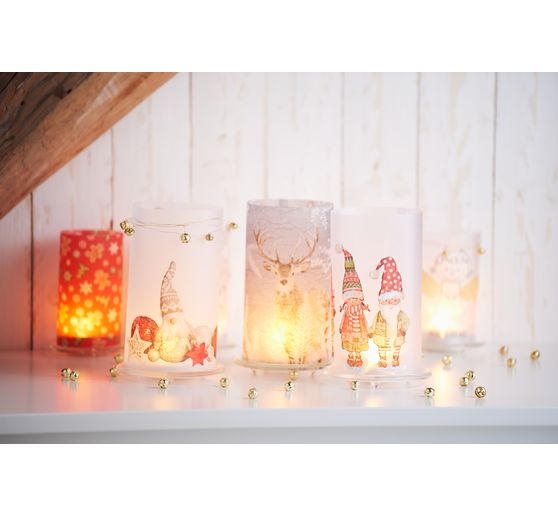 VBS LED tea lights, 4 pcs., with timer